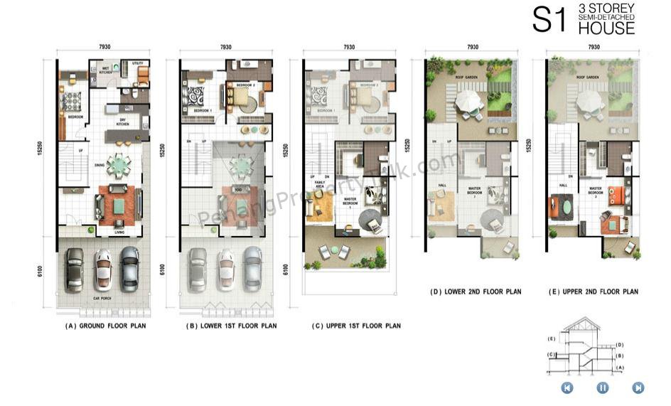 sa65-semi_d-floorplan | Penang Property Talk